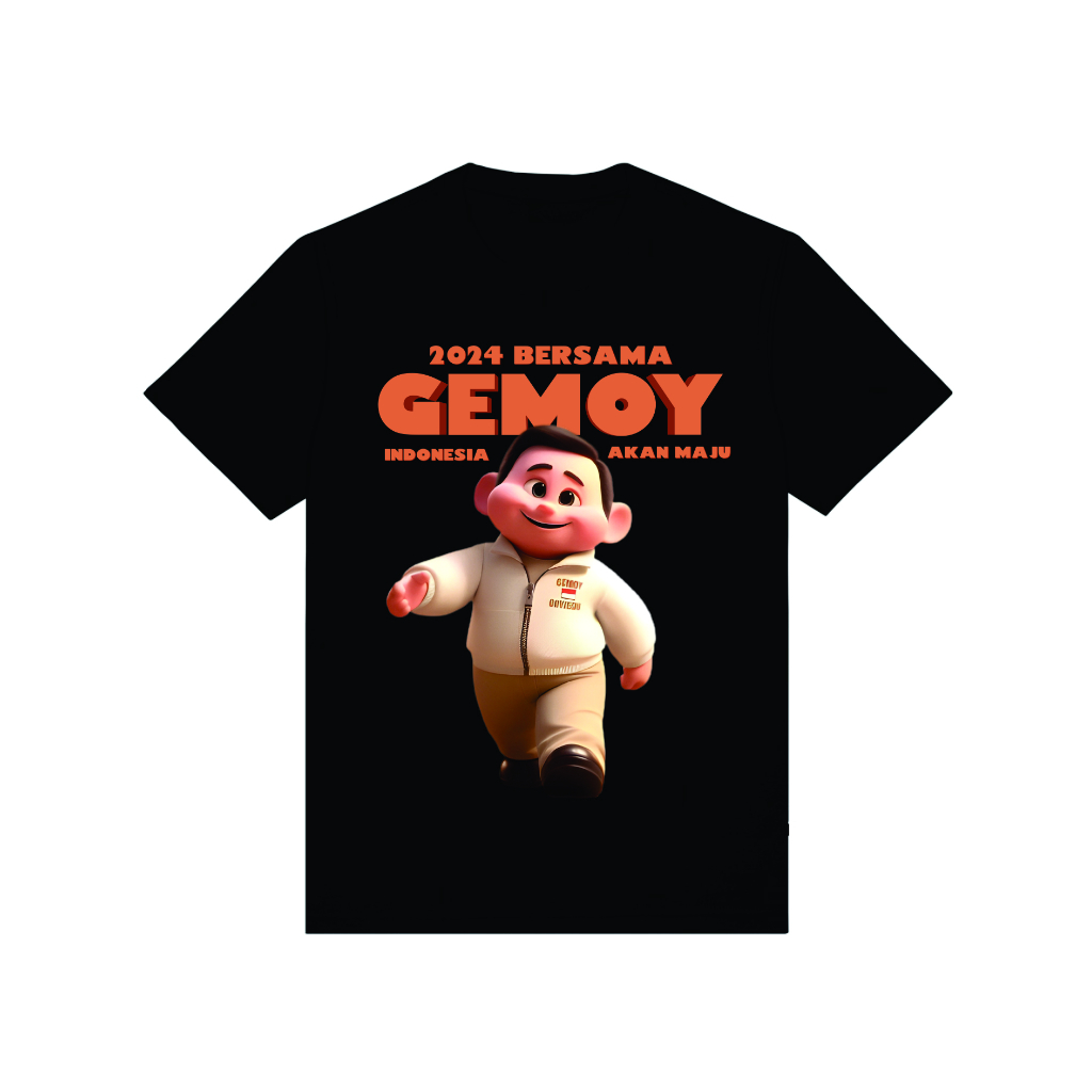 Kaos Prabowo Gemoy - Kaos Gemoy Prabowo - Kaos Prabowo Gibran - Kaos Pilpres 2024 - Kaos Relawan Gem