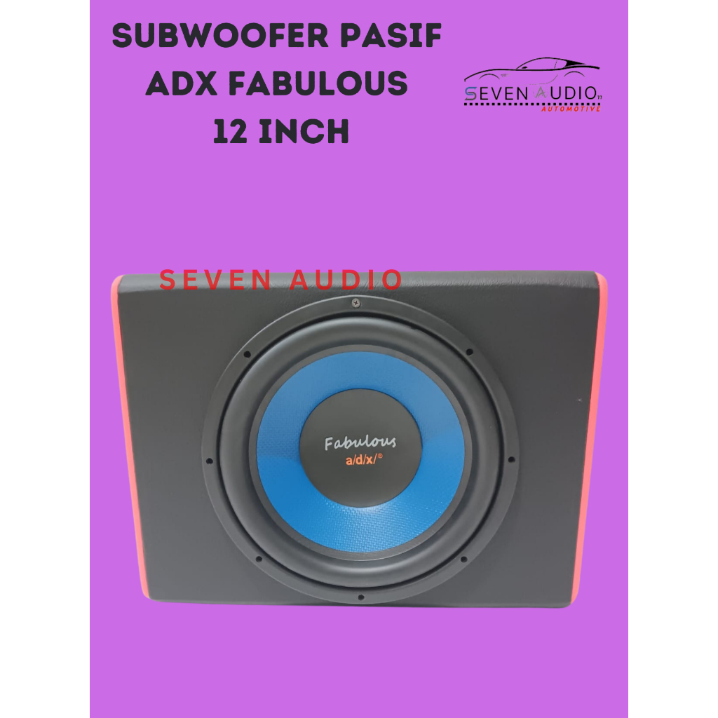 Subwoofer Pasif Mobil AVX AC - 1268  & ADX FABULOUS 12" Double coil 12 Inch + Box mdf tebal 1,8MM