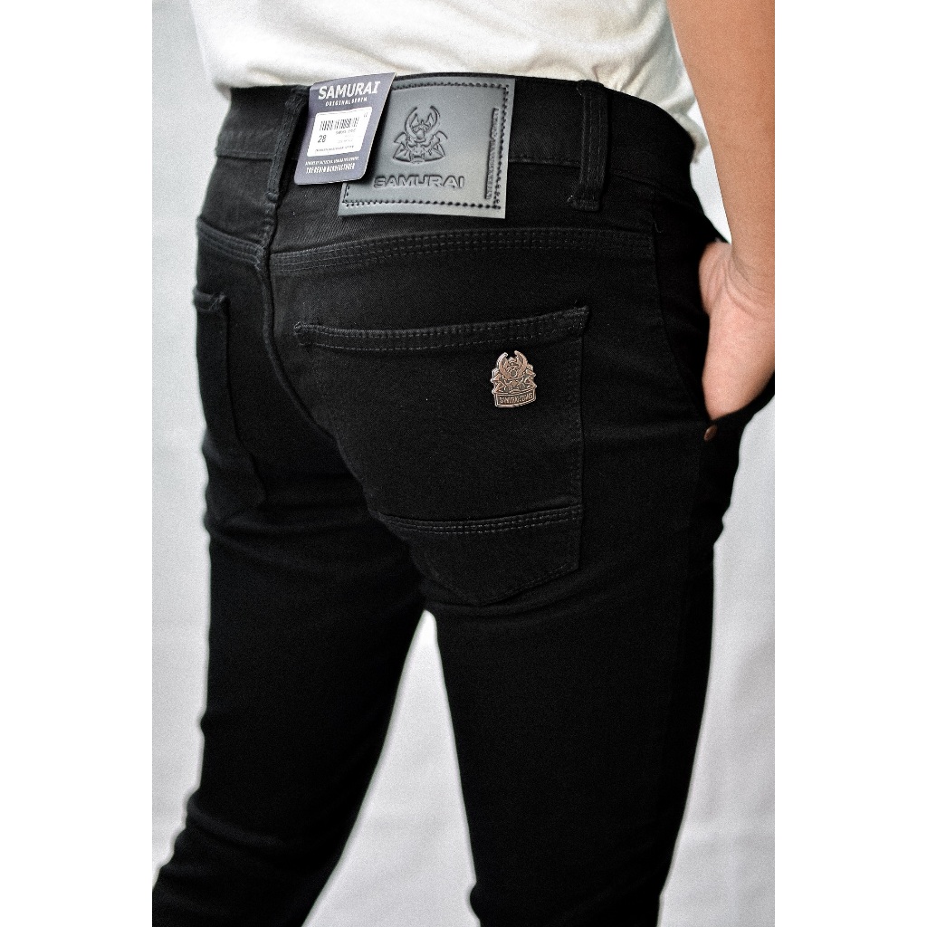 ORIGINAL CELANA SOFT JEANS HITAM PRIA CELANA JEANS HITAM PRIA BAHAN MELAR CELANA JEANS PANJANG PRIA