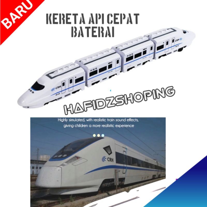 Mainan Kereta Api Cepat MRT LRT Berjalan Sendiri
