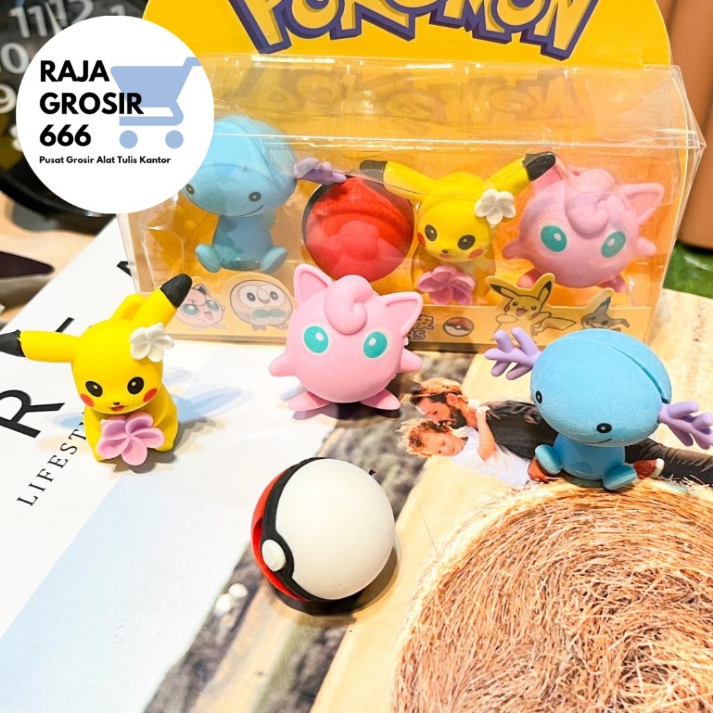 

PENGHAPUS MINIATUR POKEMON 1 SET ISI 4 PCS ER-1056 ERASER HAPUSAN LUCU IMUT KADO UNIK SOUVERNIR MURHA COD