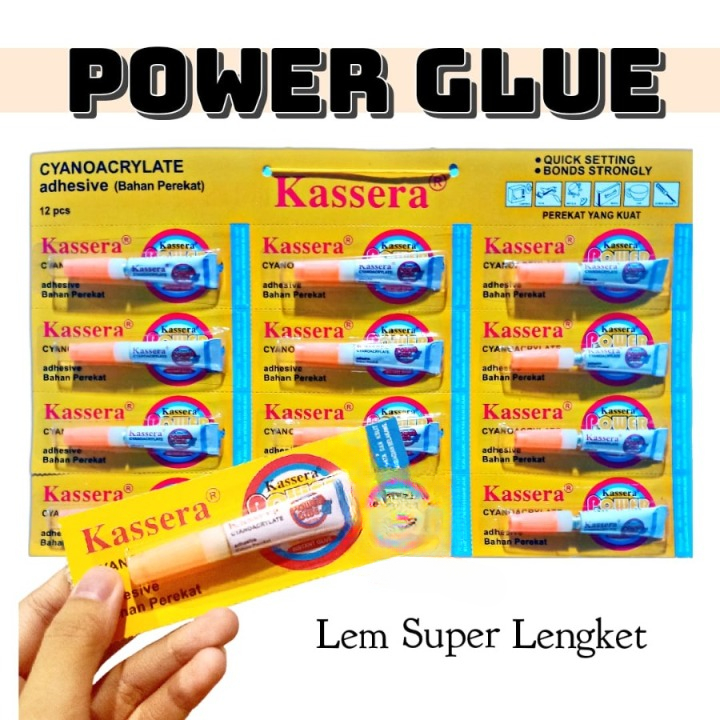 

lem power glue original kassera perekat kuat sangat lengket harga untuk 1 pcs