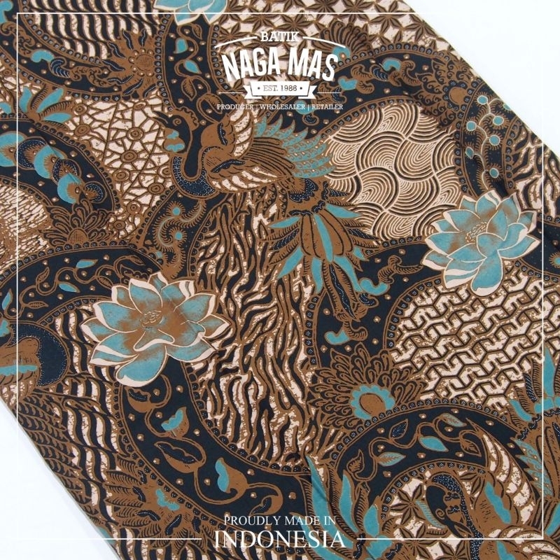 KAIN BATIK PANJANG - BATIK NAGA MAS COKLAT TOSCA MUKTIHARJO
