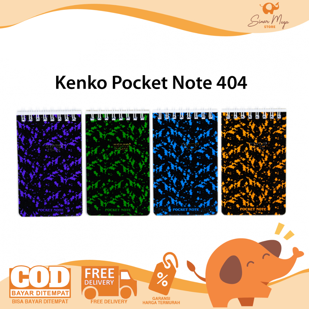 

Kenko Notes KN PN-404 Pocket Notes Ring Spiral