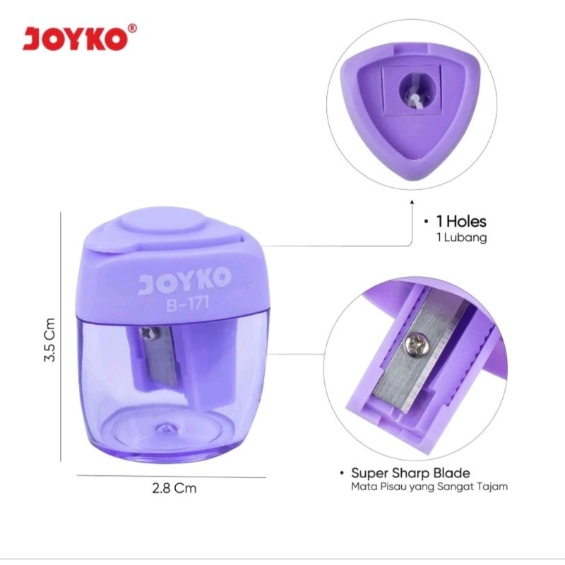 

Serutan Pensil B-171 Joyko Sharperner Pencil Satuan