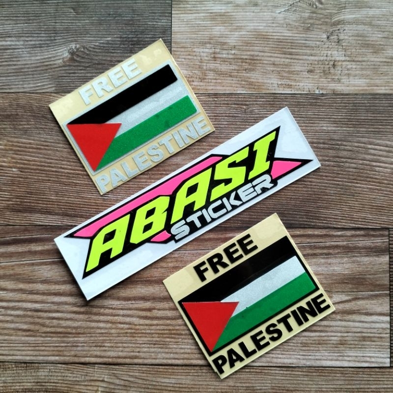 

sticker bendera Palestina free palestine sticker cutting