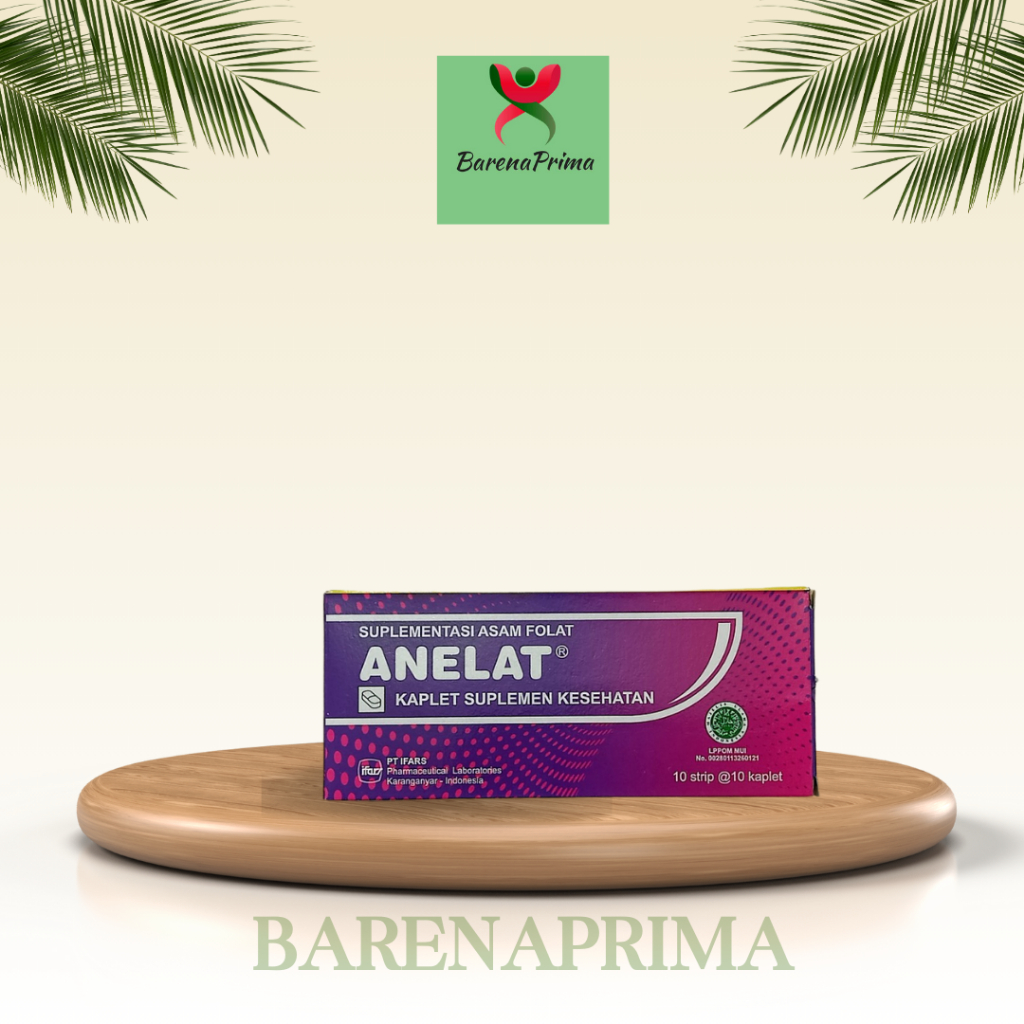 Anelat Asam Folat box 100 kaplet