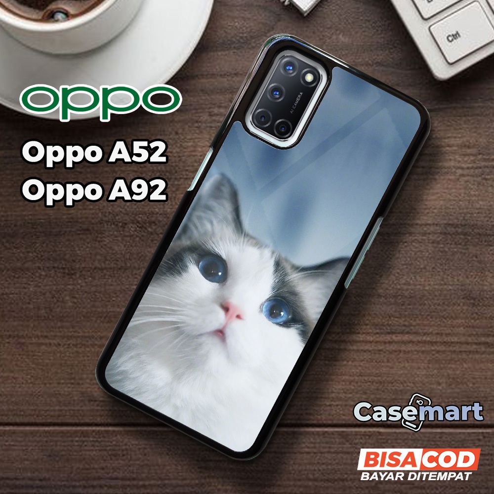 Case OPPO A52 OPPO A92 Casemart Casing OPPO Case Glossy Case Aesthetic Custom Case Anime Case Hp OPPO A52 OPPO A92 [MEOW] Casing Hp Keren Kesing Hp Lucu Cassing Hp Silikon Hp Kondom Hp Softcase Kaca Softcase OPPO A52 OPPO A92 Hardcase Case Softcase Glossy