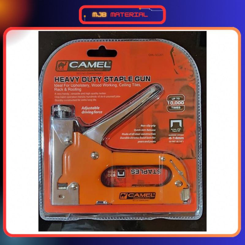 

Camel Mesin Tembak Heavy Duty Staple Gun Staples Jok Gun Tacker 4-14mm