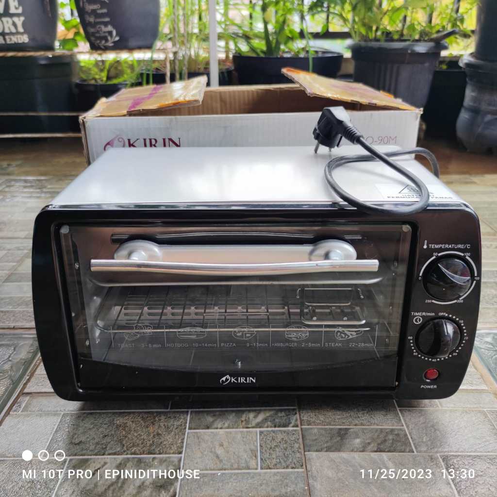 Oven Kue Kirin KBO 90M Electric Hemat Listrik 9 Liter Low Watt 300 Bekas