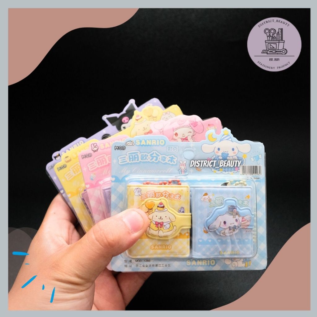 

NOTEBOOK MINI 2 IN 1 SANRIO FREE GANTUNGAN BUKU MINI 1 SET ISI 2 PCS KUROMI MELODY