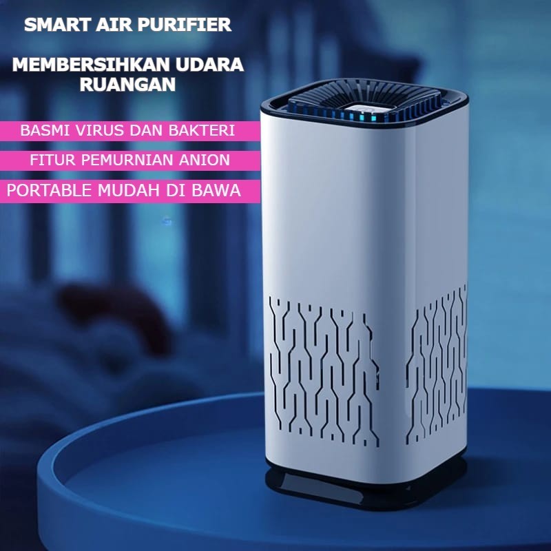Smart Air Purifier Pembersih Udara Ruangan Portable Filter HEPA Low K2