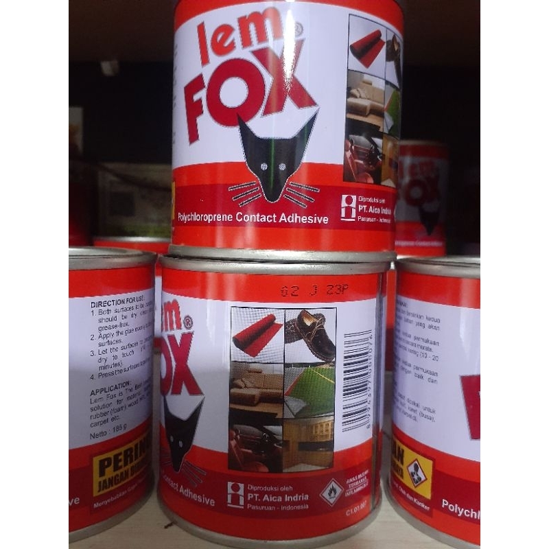 Lem Fox 185 gr, lem hpl,lem kuning