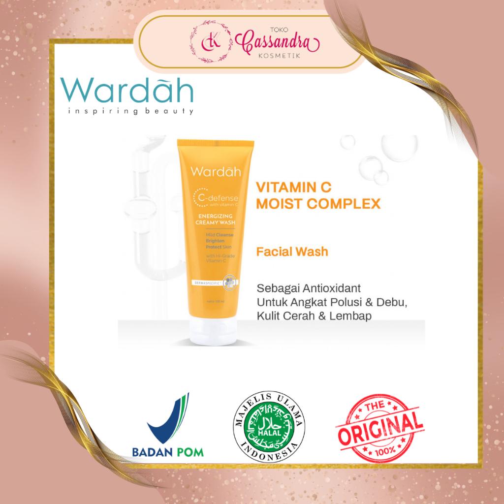 WARDAH C DEFENSE ENERGIZING CREAMY WASH / WARDAH C-DEFENSE ENERGIZING CREAMY WASH
