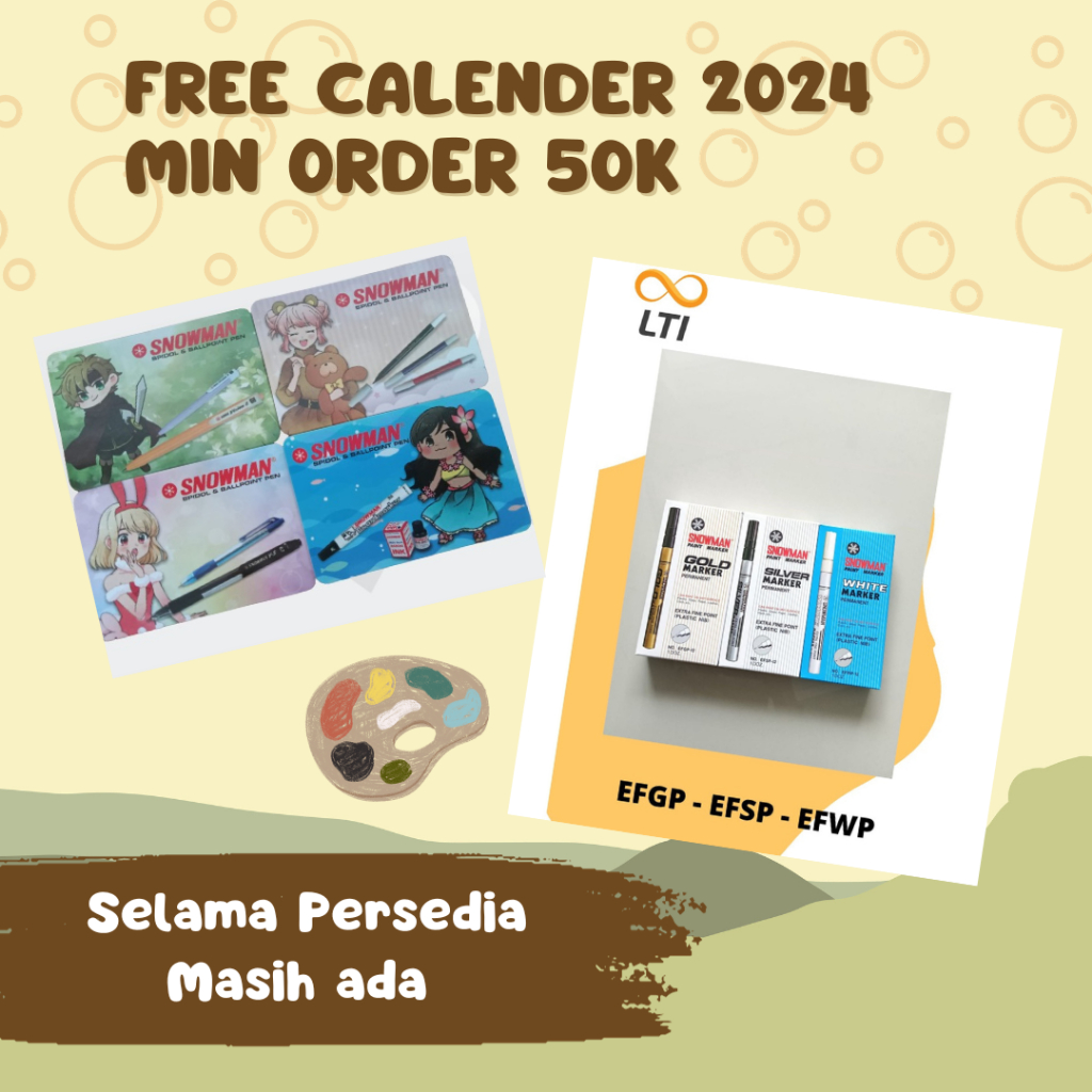 

Paint Marker Snowman Extra Fine Tip White/Gold/Silver - PCS - HEMAT