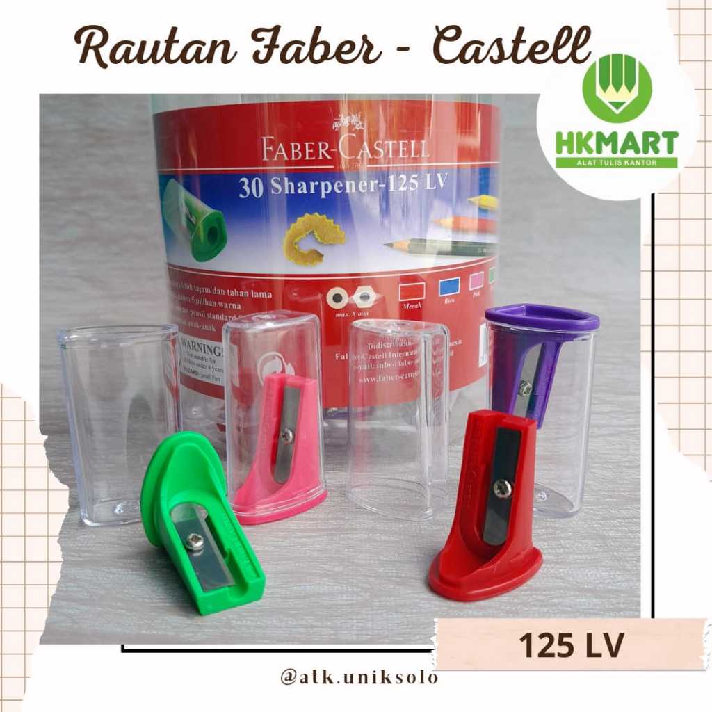 

Rautan Sharpener Faber Castell 125LV Murah