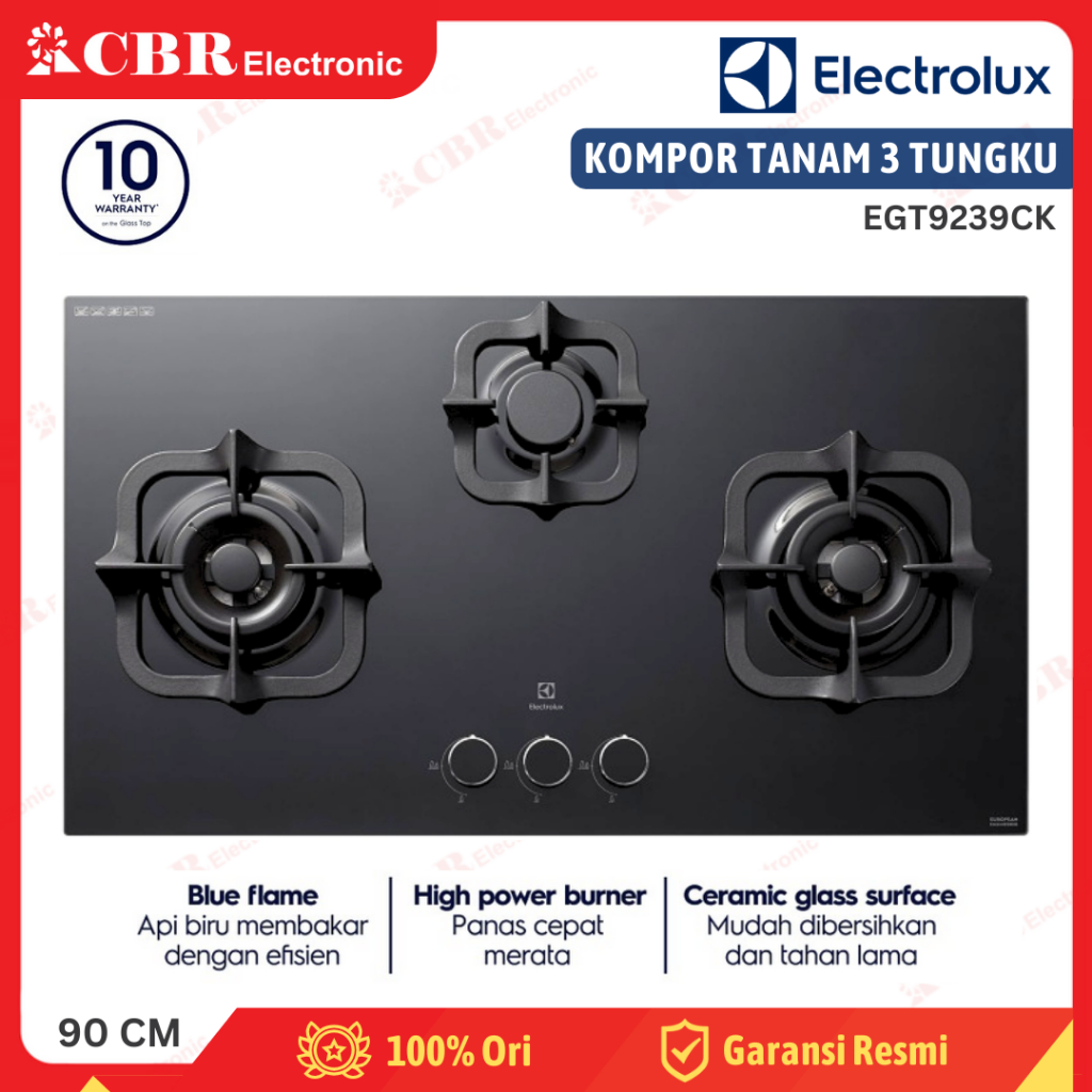 Kompor Tanam ELECTROLUX 3 Tungku EGT9239CK