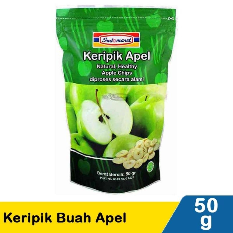 

Indomaret Keripik Buah Apel 50G