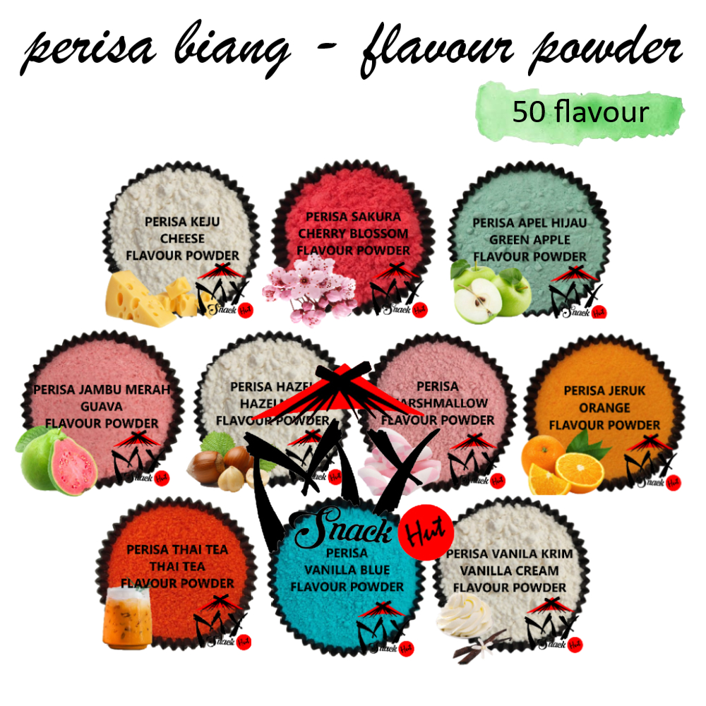 

PERISA BIANG BUBUK FLAVOUR POWDER TANPA GULA AROMA RASA WARNA ROTI KUE PUDING ICE CREAM MINUMAN HALAL