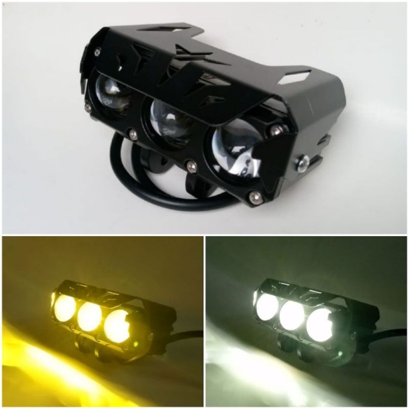 1 buah lampu tembak laser 3 mata