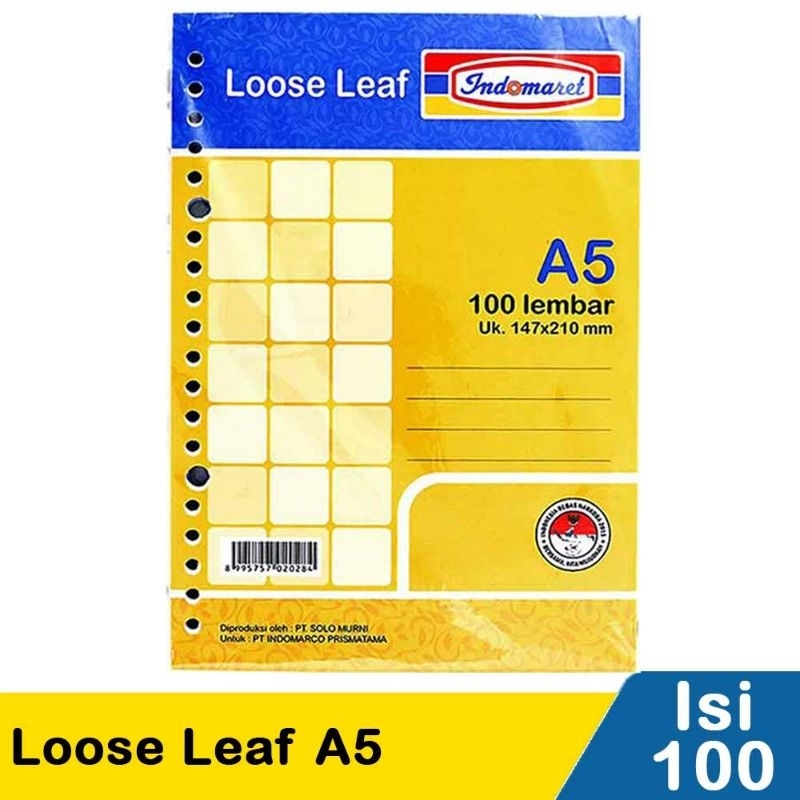 

Indomaret Loose Leaf A5 100'S