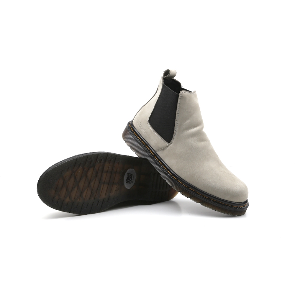 Mancow Chelsea Boots Crazy Horse Broken White Sepatu Formal Pria Wanita Original Kulit Asli