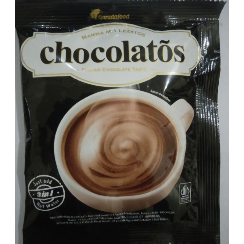 

chocolatos drink coklat per renceng isi 10 sachet