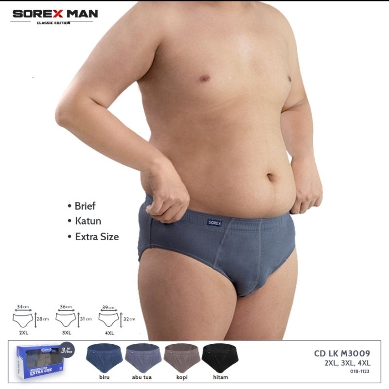 Celana dalam pria ukuran jumbo Sorex M 3009