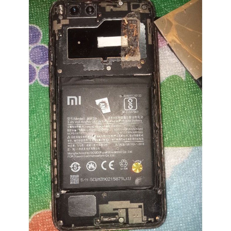 Hp Second Xiaomi mi6 Minus Lcd & Tutup belakang
