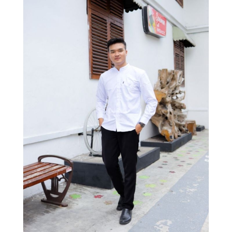 Baju Koko Elrumi motif Antasena Baju Koko polos Baju Koko Baju Koko moderen 2023 Baju koko Dewasa Ba