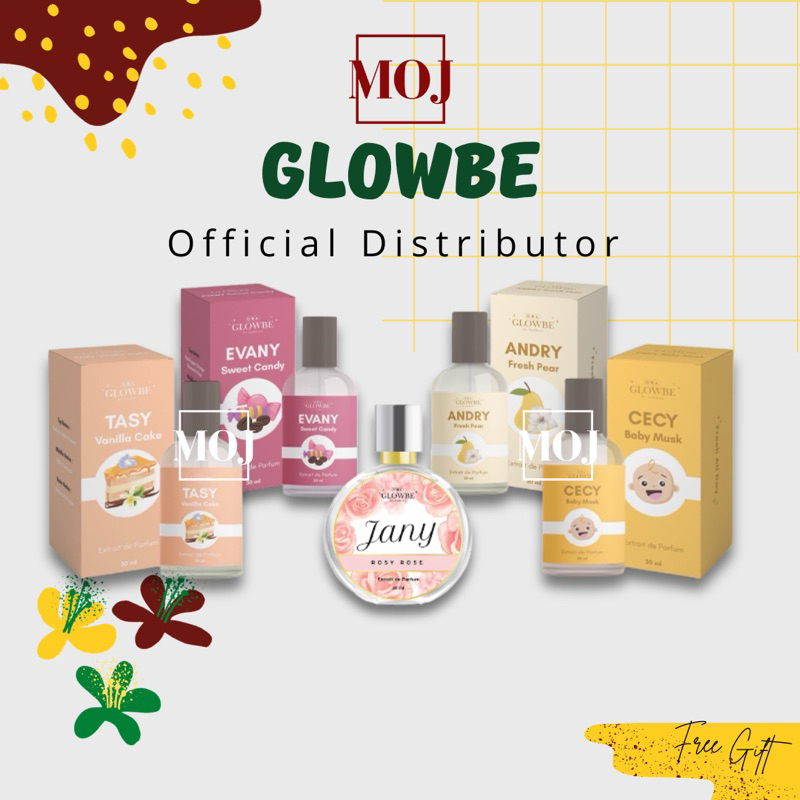 24ag1- READY FREE GIFT Glowbe beauty - Extrait Parfume Fresh All Day Andry Evany Cecy Tasy Jany Rosy