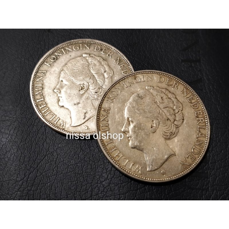 KOIN PETAK 2.5 GULDEN WILHELMINA