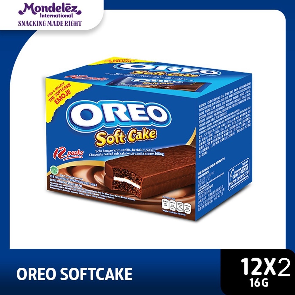 

12.12 ✨SALE✨ Oreo Bolu Softcake Box 12x16g Untuk Camilan bersama keluarga - twinpack !!