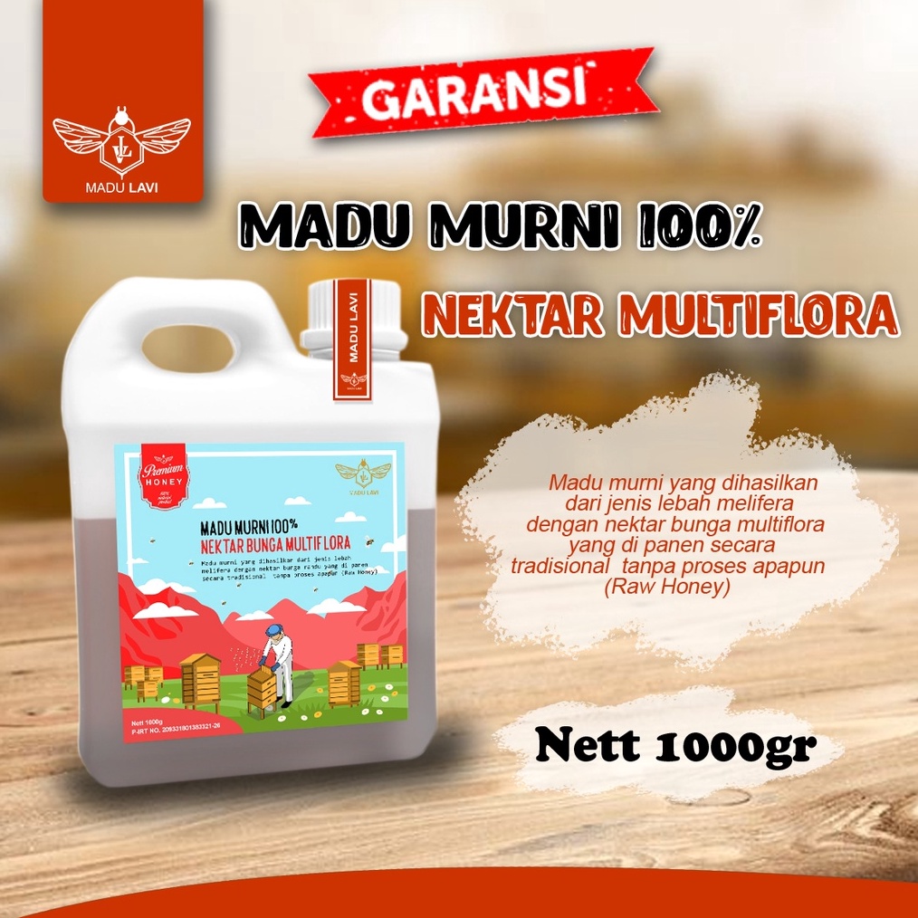 

12.12 Flash Sale Madu Lavi Murni Asli Nektar Multiflora Grade A 100% Alami Pure Raw Honey !