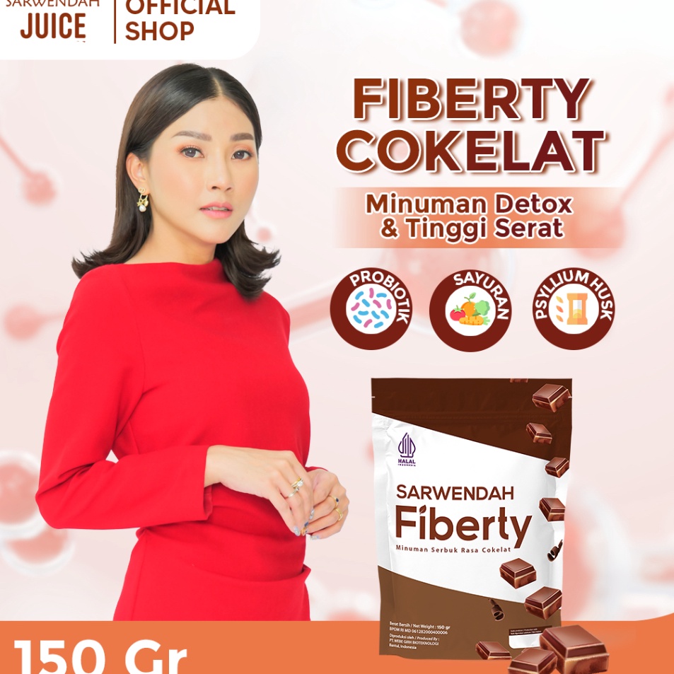 

RXNB1223 TEBUS MURAH [ 150 gr ] FIBERTY SARWENDAH RASA COKELAT / Fiber Melancarkan Pencernaan