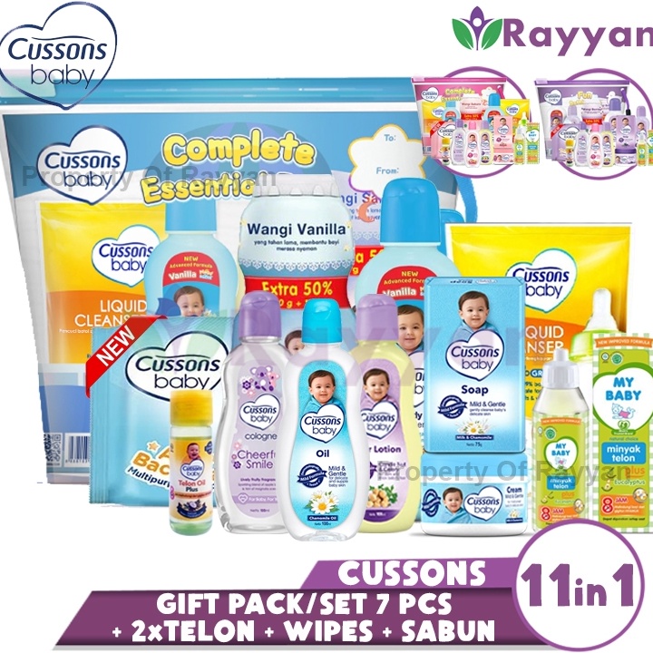 SALE TERBATAS (CP)Cussons Baby Pack 11in1 | Fun Bathing/Complete Essential |Plus Telon| Cussons Baby