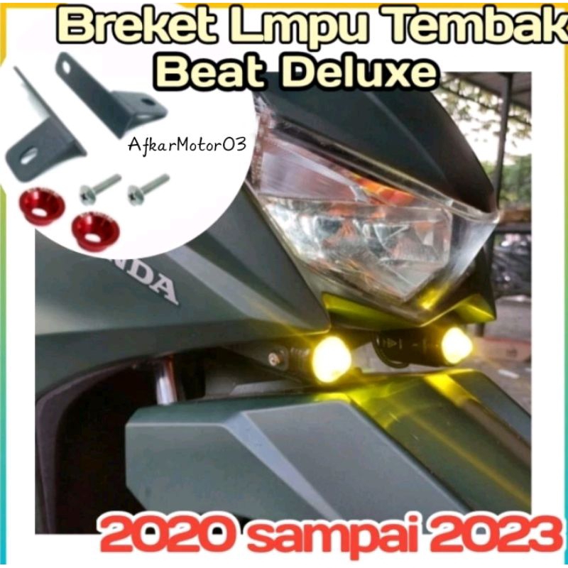 Breket Dudukan Lampu Tembak Beat Deluxe Beat New 2020 2021 2022 2023