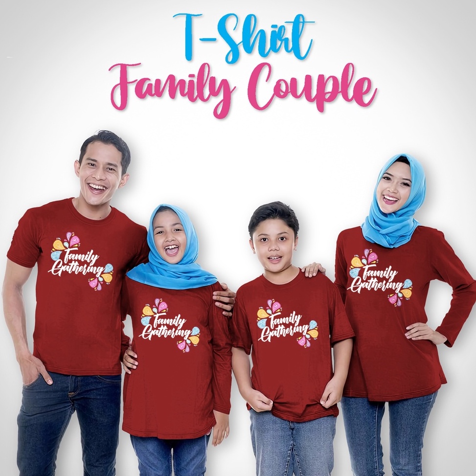 Kirm Sek4rang Kaos Family Couple Family Gathering Kaos Keluarga Laki Laki Perempuan Kaos Anak Dan De
