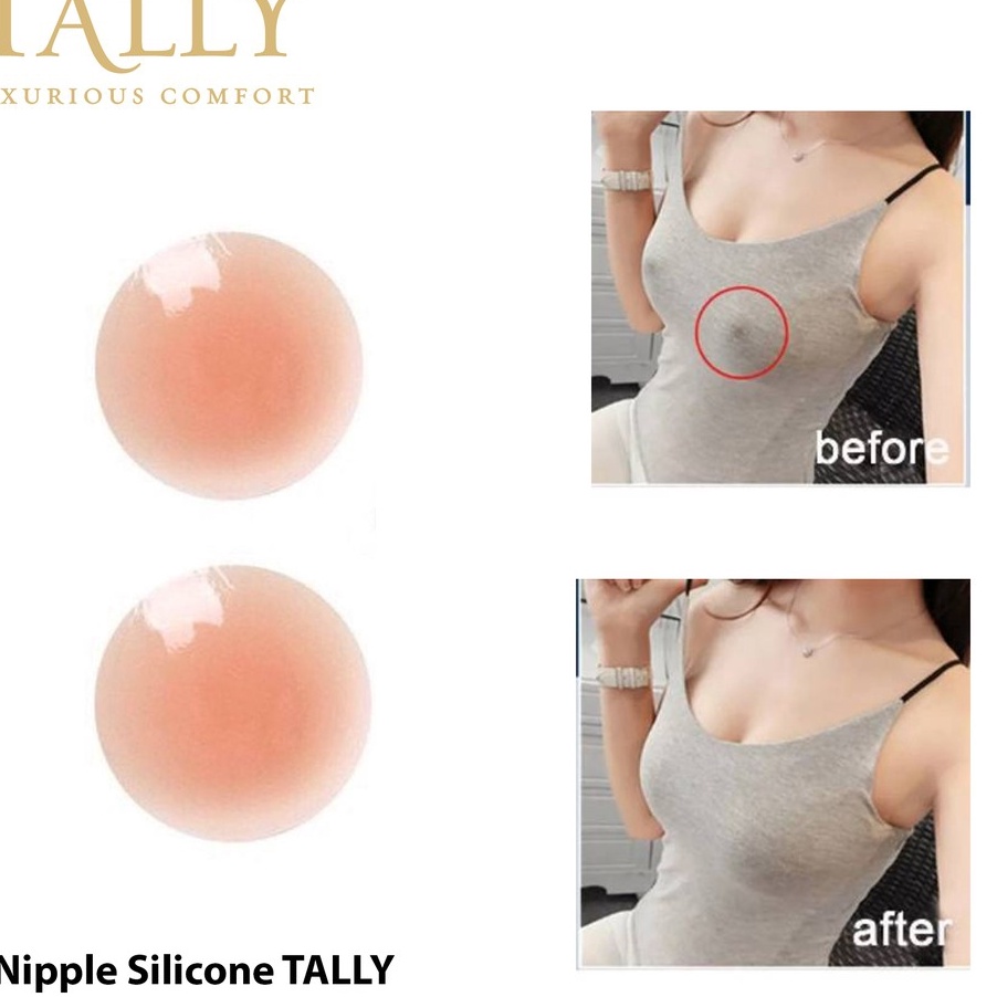 Star Seller.. TALLY Nipple Silicone Pads/ Bra Penutup Putting Ls Bra.