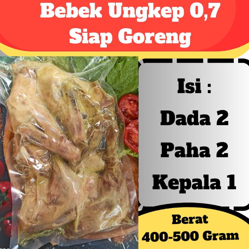 

Bebek Ungkep 0,7 / Siap Goreng / Bebek Frozen / Ayam Ungkep /Bebek Sinjay / Bebek Madura / Bebek Surabaya