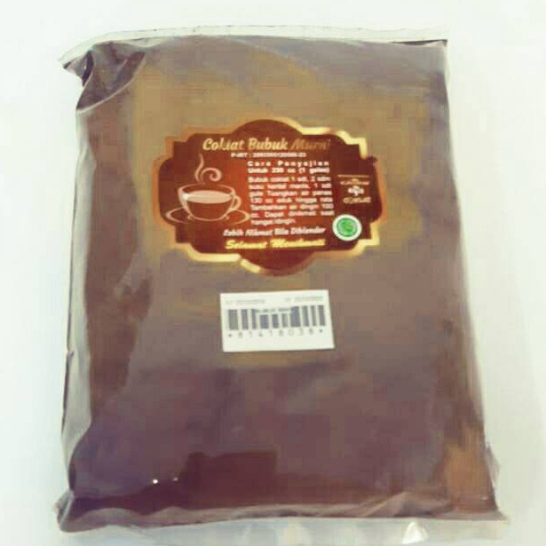

[HGI63] BUBUK COKLAT MURNI 500 G (kampung coklat blitar) pemoz