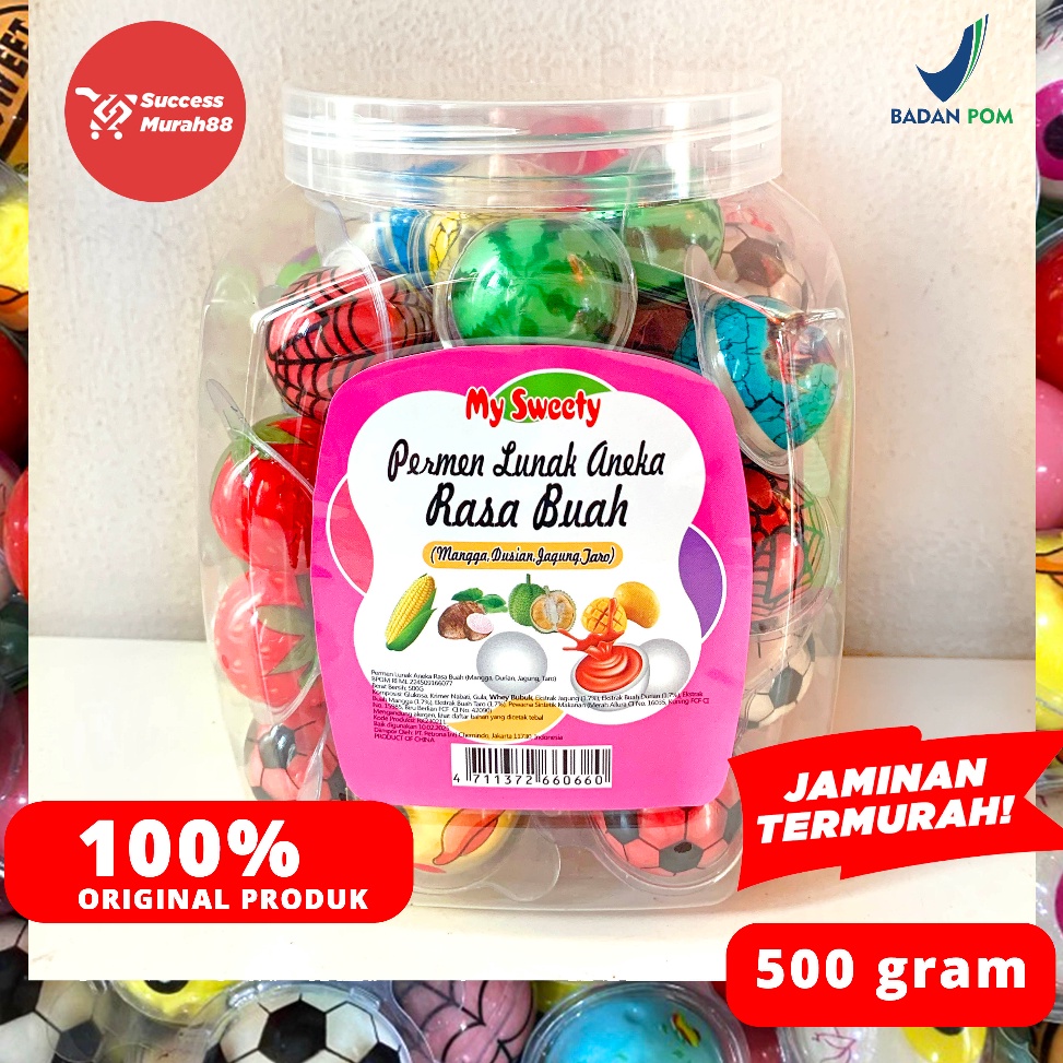 

UA34BH84 PERMEN LUNAK 50PCS VIRAL TIKTOK MY SWEETY ANEKA RASA BUAH mm0zc