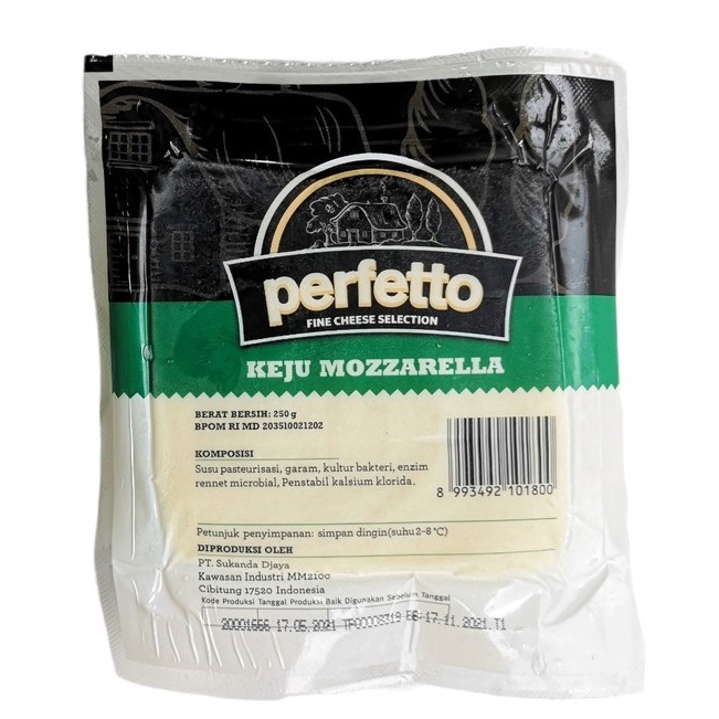 

PXDG9357 XC26619 Perfetto Mozarella Cheese 250gr - Keju Mozzarela