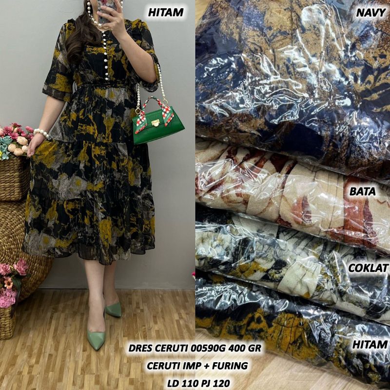 Dres tile bordir premium Dress 00586