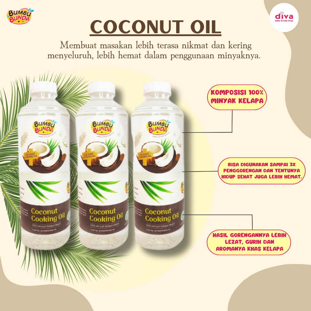 

Bumbu Bunda Elia Coconut Cooking Oil Minyak Mpasi Minyak Vco