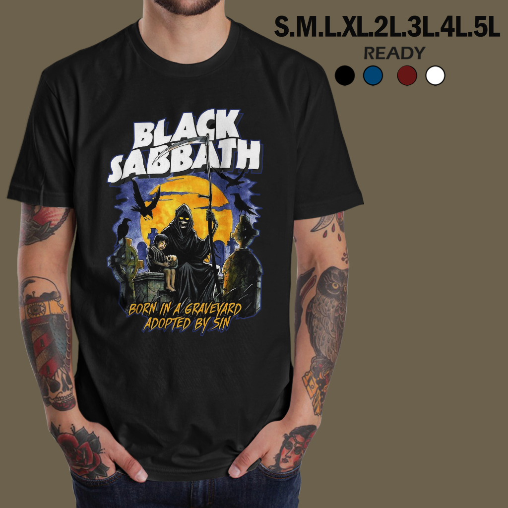 kaos black sabbath atasan dewasa / pakaian pria wanita / baju kaos / kaos pria distro - kaos oversiz