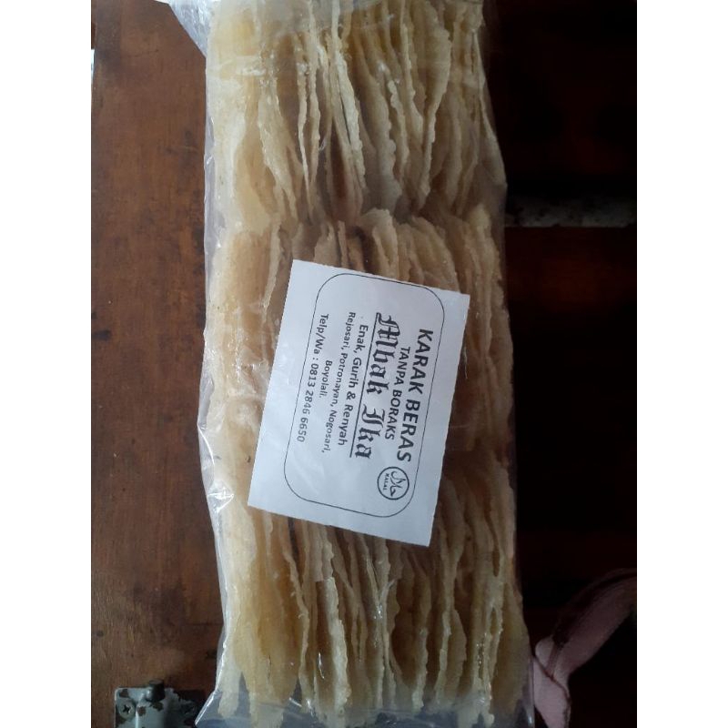 

Krupukkarak/oleh2khassoloboyolali/500gr/karakgendar