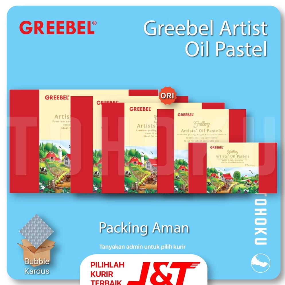 

Kemasan Baru.. [Pack Aman] Greebel Artist Oil Pastel - 12-24-36-48-72 81