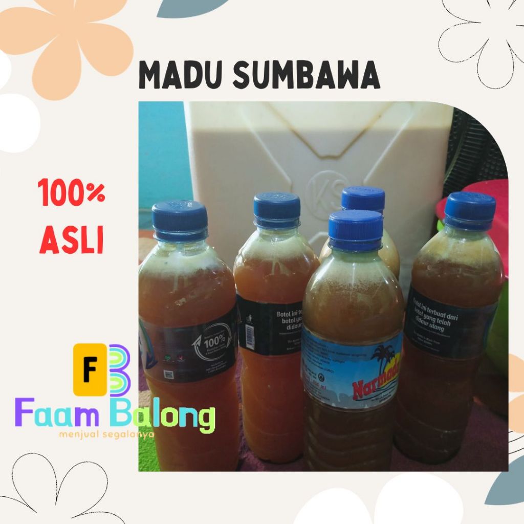 

Madu Asli Sumbawa / Asli dari pulau Moyo
