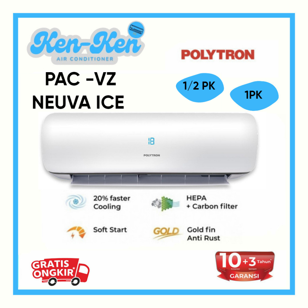 AC 1/2PK-1PK POLYTRON NEUVA ICE PAC-VZ